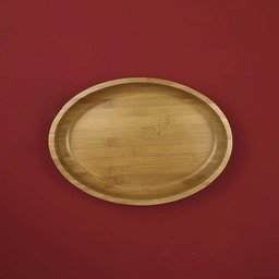 Gamela Oval Bamboo 33cm x 23cm - 5