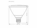 Ver imagem 2 de Lâmpada Led Par 30 9,9W E27 IP65 Taschibra Bivolt