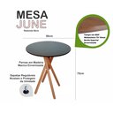 Ver imagem 3 de Mesa Redonda de Madeira - June de 50cm Cor Preta