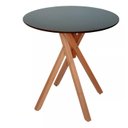 Ver imagem 1 de Mesa Redonda de Madeira - June de 50cm Cor Preta