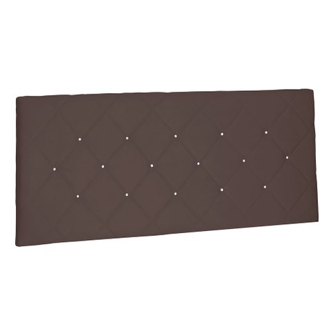 Cabeceira Painel Casal 1,40m Tânia Suede - Pallazio - Marrom Café