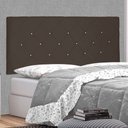 Ver imagem 2 de Cabeceira Painel Casal 1,40m Tânia Suede - Pallazio - Marrom Café