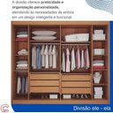 Ver imagem 4 de Guarda Roupa São Carlos Ripado com Espelho Cinamomo - Leifer