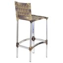 Ver imagem 4 de 2 Banquetas Madri em Alumínio para Edícula, Cozinha, Balcão, Área Trama Original