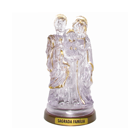 Imagem Acrílica Sagrada Família Menino Jesus, Maria e José