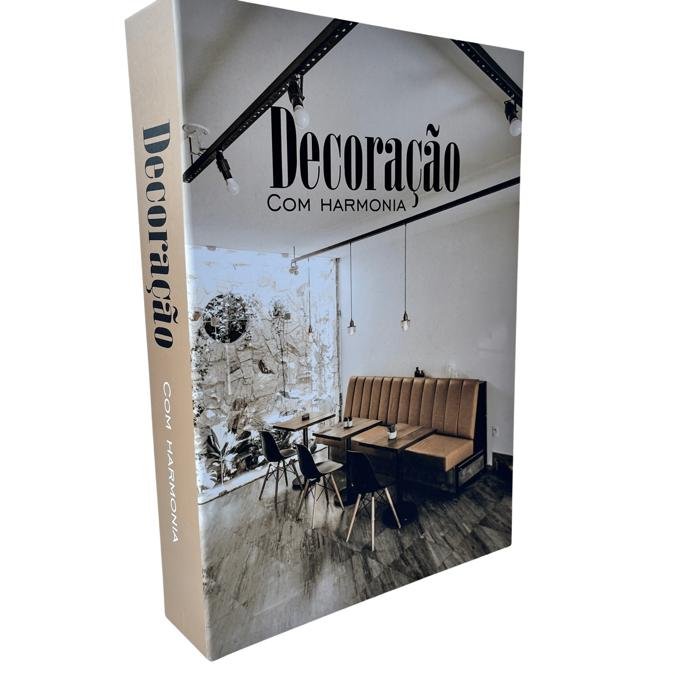 Decoração sala quarto livro caixa fake decoração harmonia