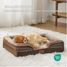 Bedsure Cama Ortopédica para Cães Pequenos P Marrom - 4