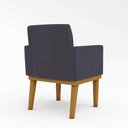 Ver imagem 4 de KIT 02 Cadeiras Com Base Mesa De Estudos Poltrona Decorativa Cor:Cinza