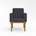 Ver imagem 2 de KIT 02 Cadeiras Com Base Mesa De Estudos Poltrona Decorativa Cor:Cinza
