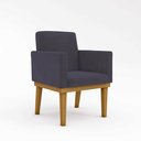 Ver imagem 3 de KIT 02 Cadeiras Com Base Mesa De Estudos Poltrona Decorativa Cor:Cinza
