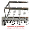 Gira Grill para Churrasqueira Pré Moldadas 65cm 5 Espetos - 3