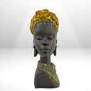 Ver imagem 2 de Decoracao Busto Africano 25cm