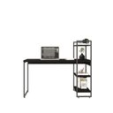 Ver imagem 5 de Mesa C-estante Alta 135x64x115cm C-03 Prateleiras Preto Ônix - Est.preta Preto Ônix - Est.preta