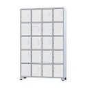 Ver imagem 1 de Armário Roupeiro De Aço Para Vestiário 20 Portas Locker Branco
