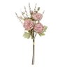 Buque Peonia Ramalhete C/fita Rosa Outono 60cm - 1