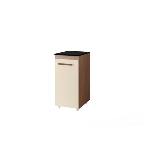 Armário Multiuso Zara com 1 Porta Organizador de Cozinha ou Lavanderia Cor - Savana Off White