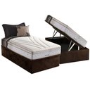Ver imagem 1 de Cama Box Baú Solteiro: Colchão Molas Masterpocket Ensacadas Herval Maxspring American + Base Crc