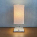 Ver imagem 1 de Abajur Luminaria de Mesa Quadrado e Interruptor Ref 49 Decoração Casa Sala Quarto Escritório Moveis