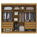 Ver imagem 3 de Guarda Roupa C/ Espelho 100% Mdf Garibaldi -móveis Valverde