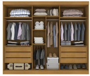 Ver imagem 3 de Guarda Roupa C/ Espelho 100% Mdf Garibaldi -móveis Valverde