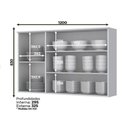 Ver imagem 3 de Cozinha Modulada Cooktop 4 Peças 8 Portas 3 Gavetas com Tampo Henn Americana