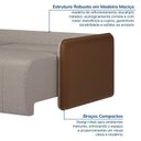 Ver imagem 7 de Sofá Cama Retrátil e Reclinável 3 Lugares 225cm Jequitibá CabeCasa MadeiraOriginals Caramelo/Capuccino