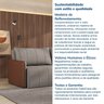 Sofá Cama Retrátil e Reclinável 3 Lugares 225cm Jequitibá CabeCasa MadeiraOriginals - 11