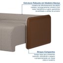 Ver imagem 6 de Sofá Cama Retrátil e Reclinável 3 Lugares 225cm Jequitibá CabeCasa MadeiraOriginals