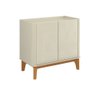Buffet Aparador Flip 0,90 2 Portas Sala - 3 Cores:offwhite-cinamomo - 6