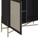Ver imagem 3 de Balcão Aparador Buffet Cantinho do Café Pé Metal Arlo A10 Nero-dourado - Mpozenato