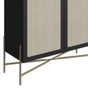 Ver imagem 4 de Balcão Aparador Buffet Cantinho do Café Pé Metal Arlo A10 Nero-dourado - Mpozenato