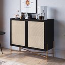 Ver imagem 1 de Balcão Aparador Buffet Cantinho do Café Pé Metal Arlo A10 Nero-dourado - Mpozenato