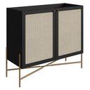 Ver mais imagens de Balcão Aparador Buffet Cantinho do Café Pé Metal Arlo A10 Nero-dourado - Mpozenato