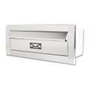 Ver imagem 1 de Caixa de Correio Carta e Revista Frente em Inox Escovado 23 Profundidade