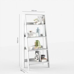 Estante para Livros Escada 140cmx61cm 4 Prateleiras Tok Yescasa - 6