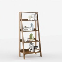 Estante para Livros Escada 140cmx61cm 4 Prateleiras Tok Yescasa - 9
