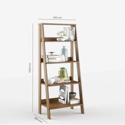 Estante para Livros Escada 140cmx61cm 4 Prateleiras Tok Yescasa - 7