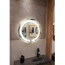 Ver imagem 1 de Espelho jateado Redondo 60cm com LED frio TOUCH