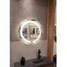 Espelho jateado Redondo 60cm com LED frio TOUCH - 1