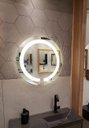 Ver imagem 1 de Espelho jateado Redondo 60cm com LED frio TOUCH