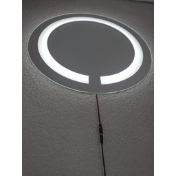 Espelho jateado Redondo 60cm com LED frio TOUCH - 6