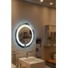 Espelho jateado Redondo 60cm com LED frio TOUCH - 2
