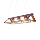 Ver imagem 1 de Pendente Decorativo Retangular 3 Lâmpadas Felluz Mais Cobre