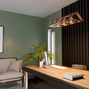 Ver imagem 3 de Pendente Decorativo Retangular 3 Lâmpadas Felluz Mais Cobre