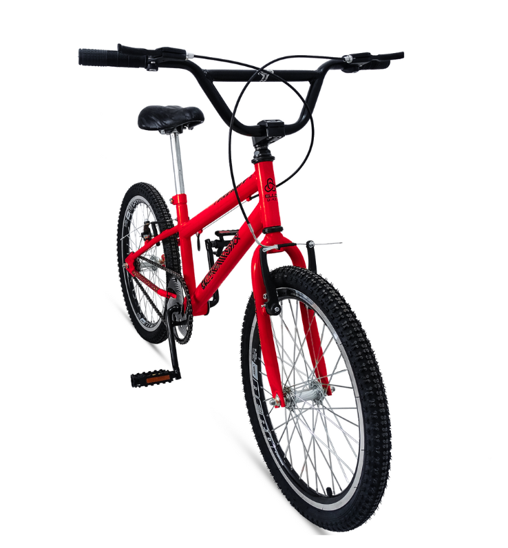 Bicicleta Aro 20 Tipo Cross Free Style Bmx Vermelha - 2