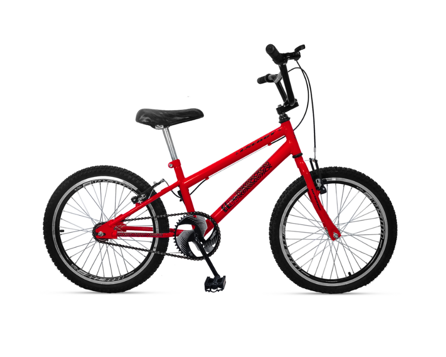 Bicicleta Aro 20 Tipo Cross Free Style Bmx Vermelha - 1