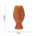 Ver imagem 5 de Vaso Decorativo Rosto em Cerâmica Terracota 23,5x11cm - D’Rossi