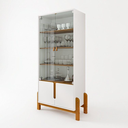 Ver imagem 6 de Conjunto Buffet + Cristaleira Lizz Branco Buffet 170 cm Casa D