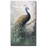 Quadro Pintura Tela corredor pavão Decorativo 5591: 100cm (A) x 150cm (L) - 2