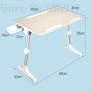 Ver imagem 5 de MESA NOTEBOOK SOFA CAMA SUPORTE ALUMINIO MADEIRA AJUSTAVEL CINZA GAVETA DOBRAVEL SUPORTE ARTICULADO